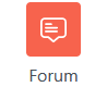 Das Bild zeigt das Forum-Icon.