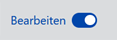 Das Bild zeigt die Bearbeiten-Option. Der Schieberegler ist rechts und eine Bearbeitung des Kurses ist möglich.